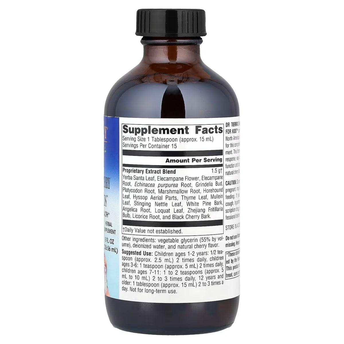 Planetary Herbals Dr. Tierra's Wild Cherry Bark Syrup for Kids
