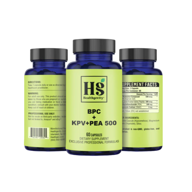 Healthgevity BPC + KPV + PEA 500 Capsules
