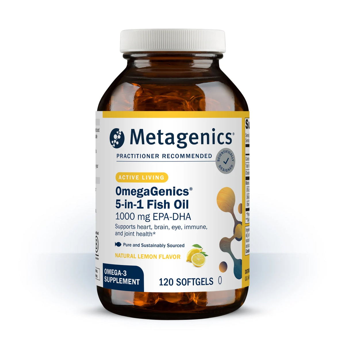 Metagenics OmegaGenics 5-in-1 Fish Oil 1000 mg EPA-DHA Softgels