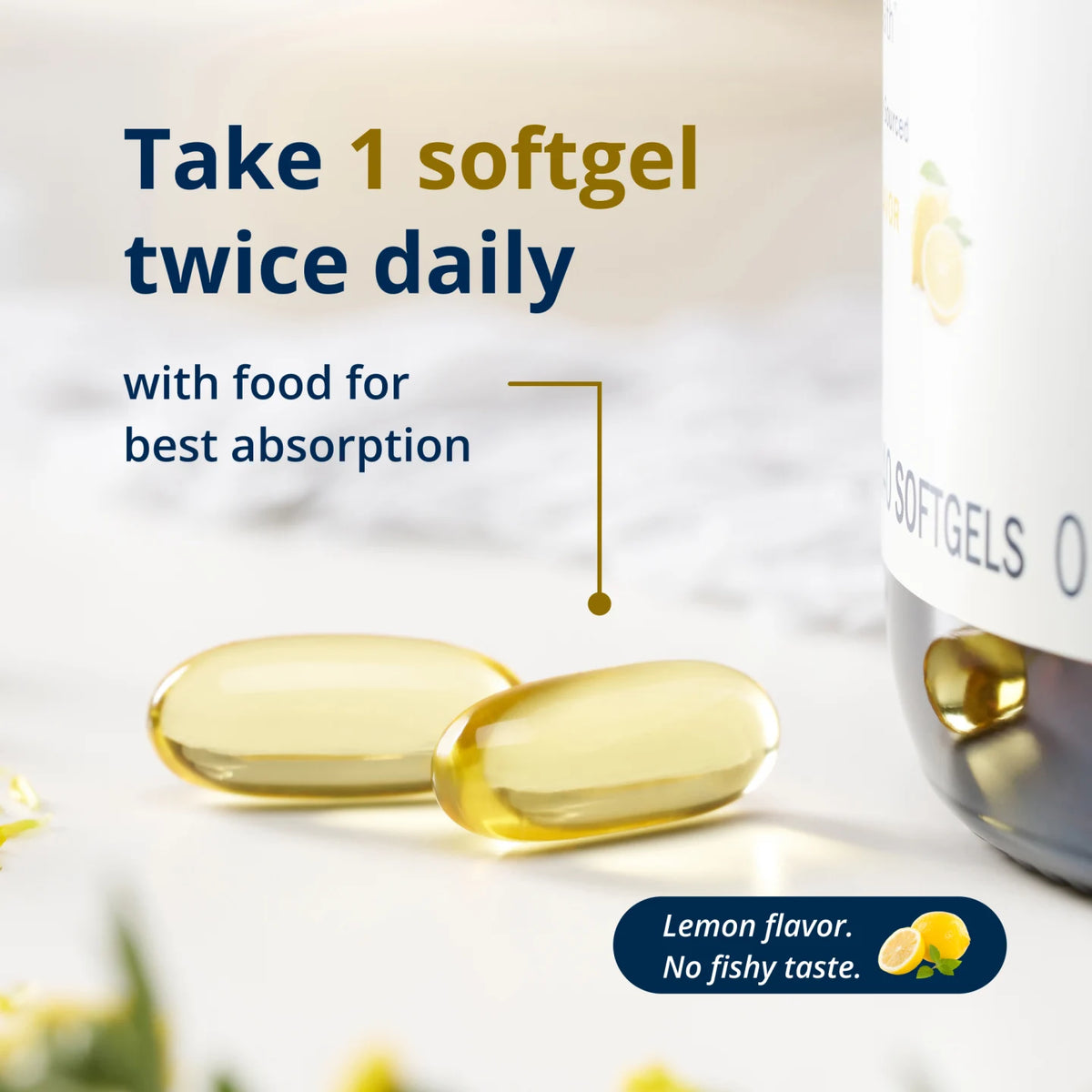 Metagenics OmegaGenics 5-in-1 Fish Oil 1000 mg EPA-DHA Softgels