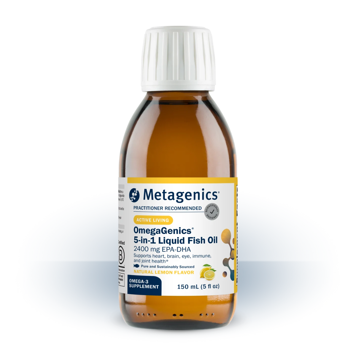 Metagenics OmegaGenics 5-in-1 Liquid Fish Oil 2400 mg EPA-DHA