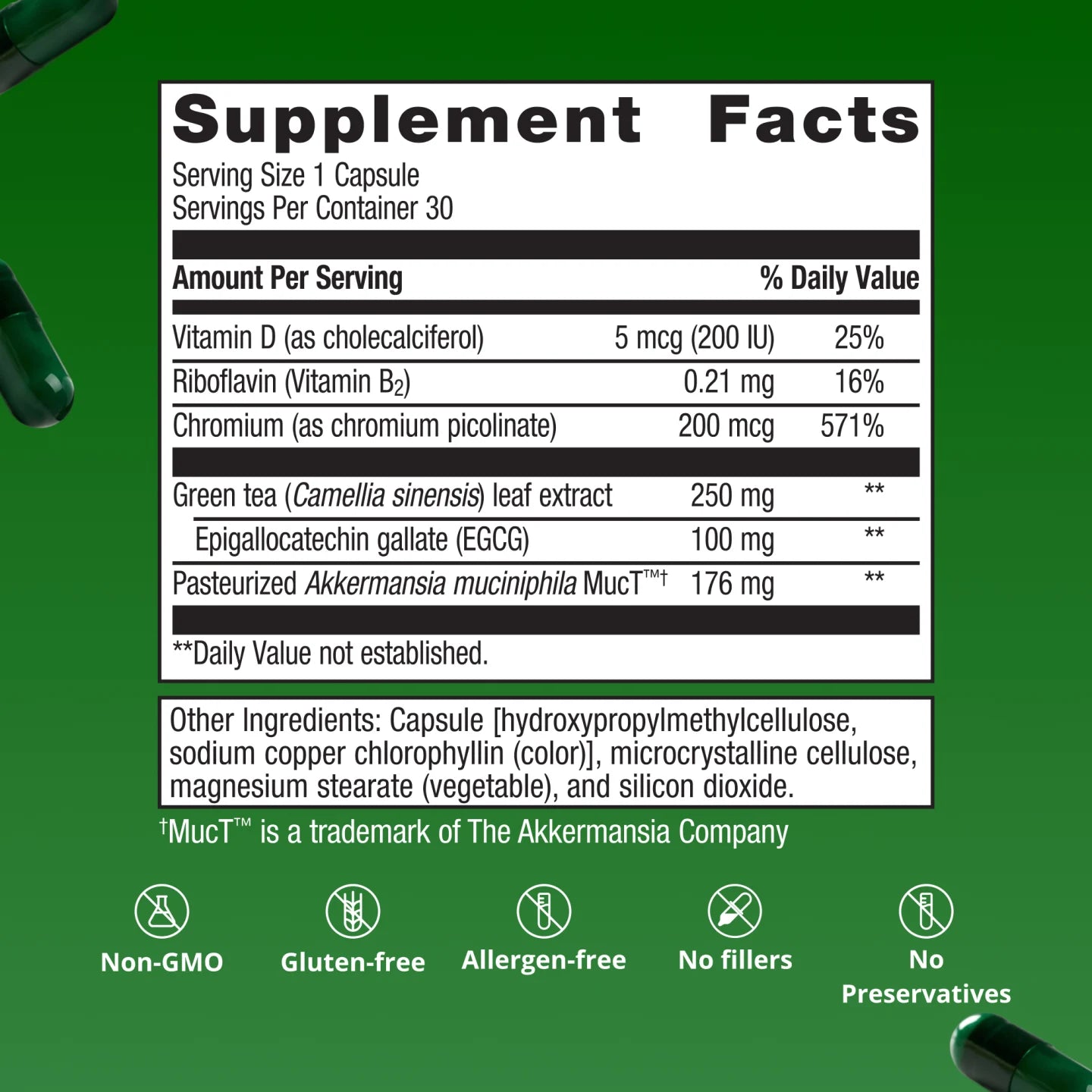 Metagenics Akkermansia Healthy Weight with Glucose Control