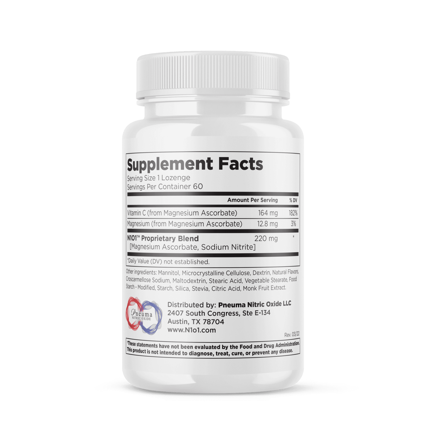 N1O1 Nitric Oxide Releasing Lozenges