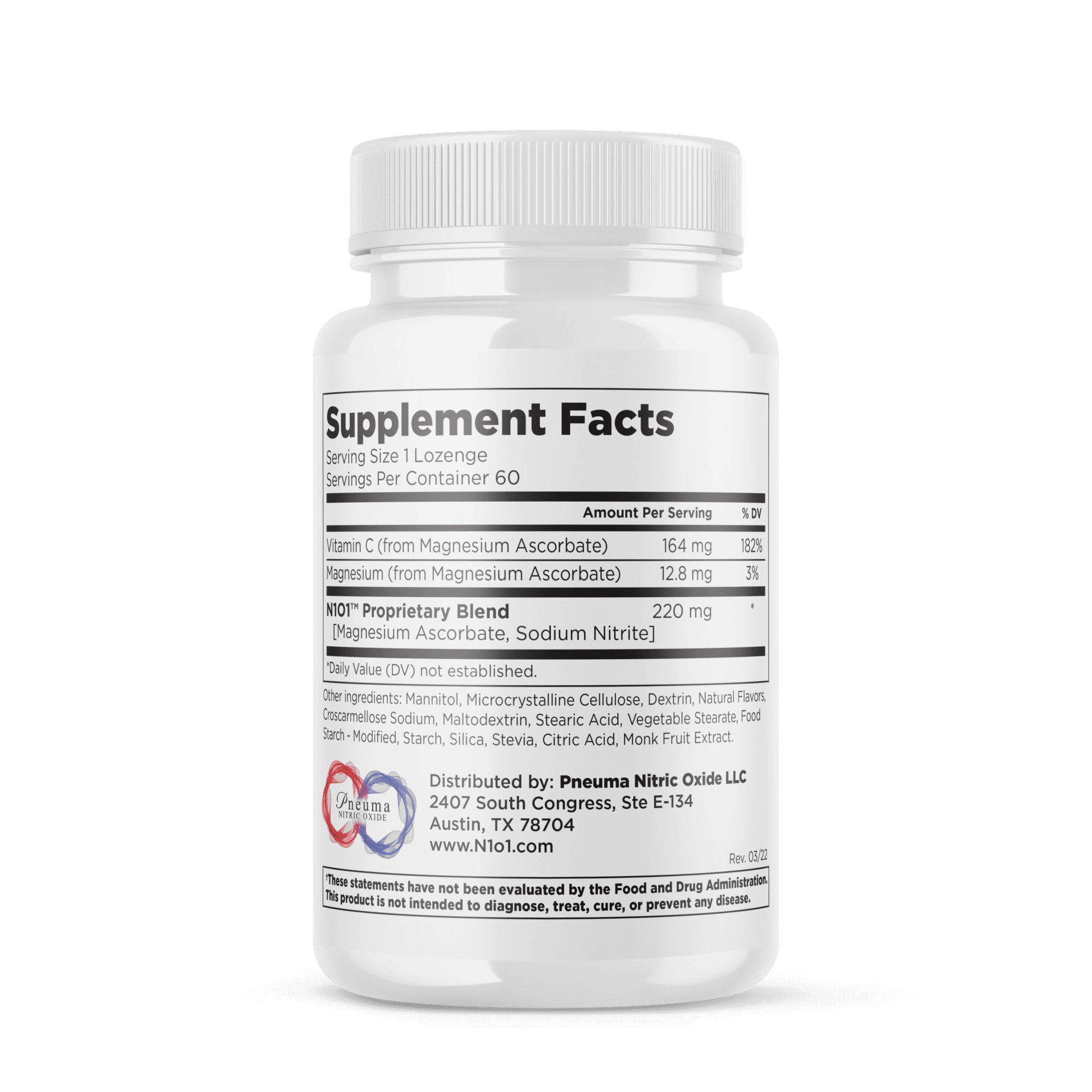 N1O1 Nitric Oxide Releasing Lozenges