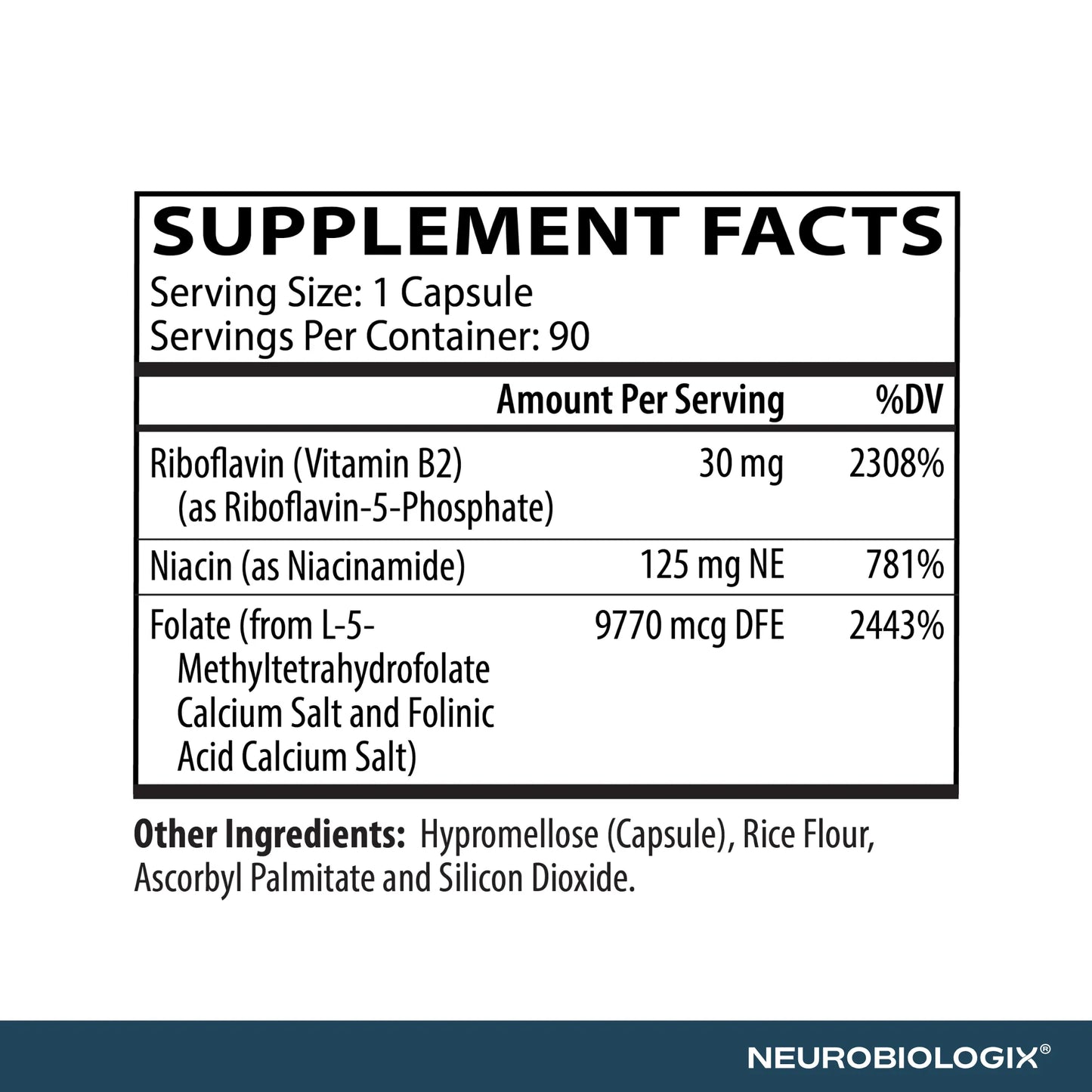Neurobiologix Methyl Folate Plus Capsules