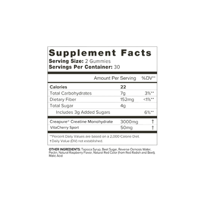 Organifi Creatine Cherry Chews Ingredients