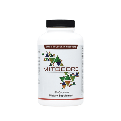 Orthomolecular Mitocore Capsules in white bottle