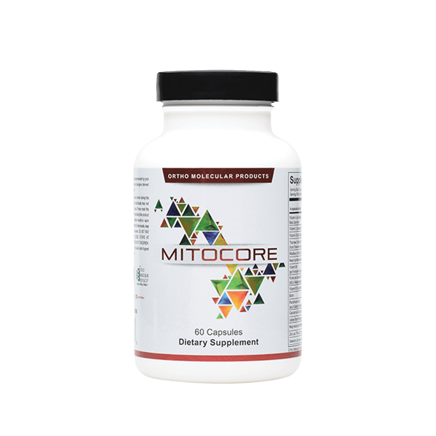 Orthomolecular Mitocore Capsules in white bottle