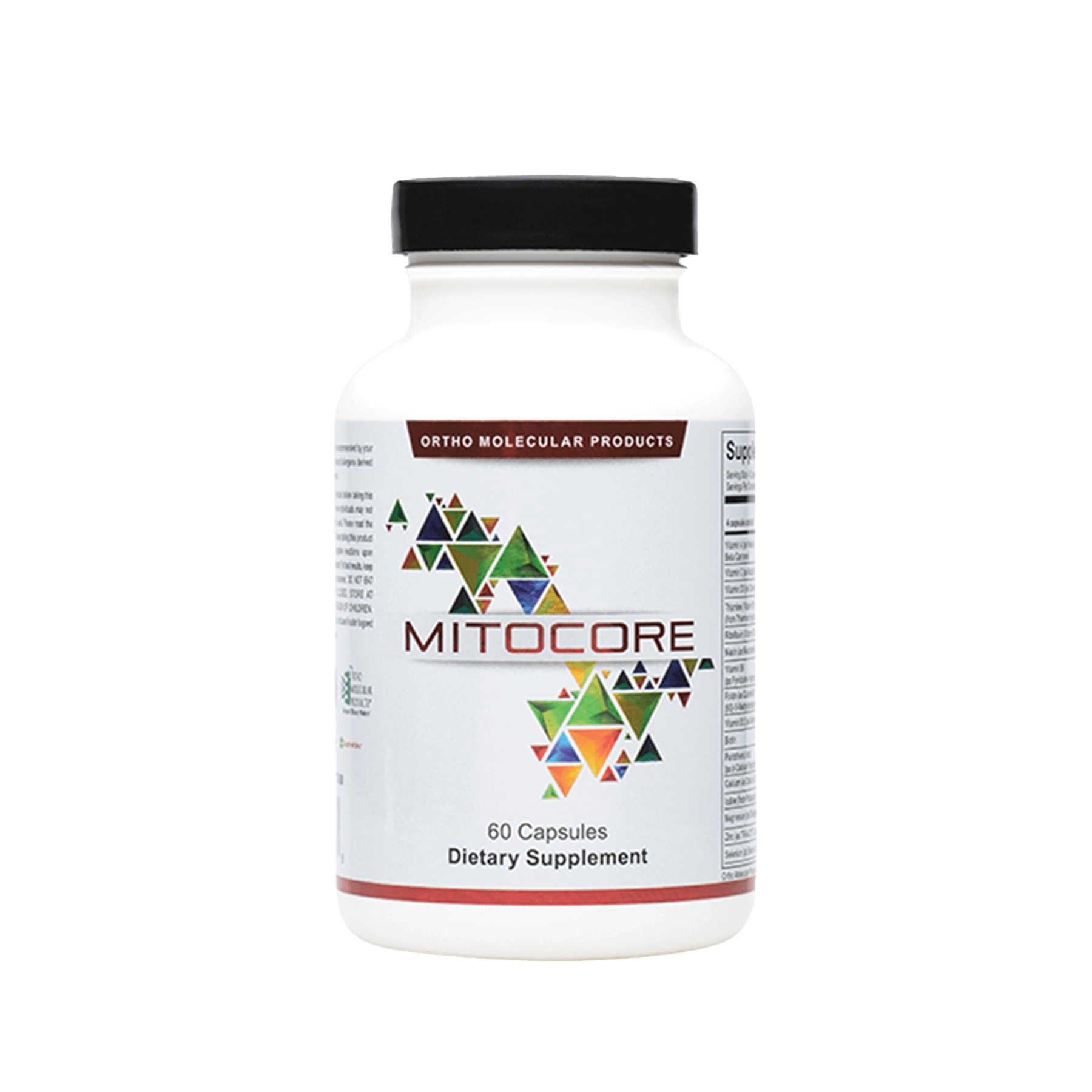 Orthomolecular Mitocore Capsules in white bottle