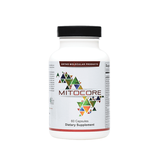 Orthomolecular Mitocore Capsules in white bottle