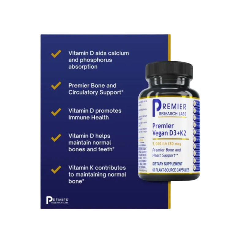 Premier Research Labs Vegan D3/K2 Capsules benefits