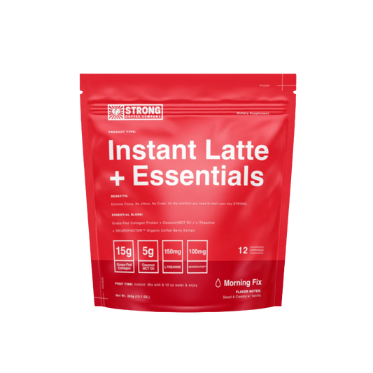 Strong Coffee Company Instant Vanilla Latte + Essentials