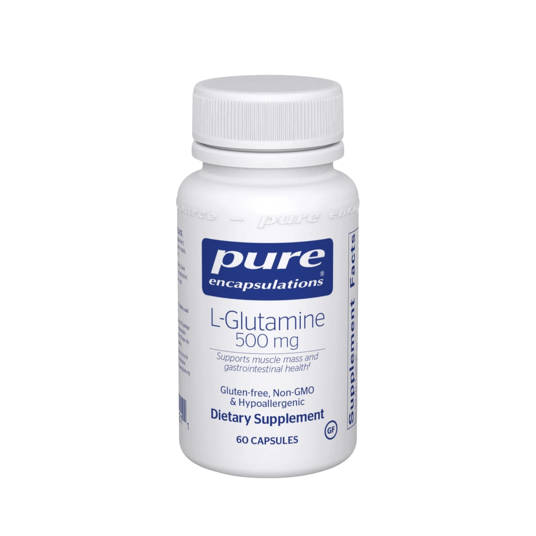 Pure Encpasulations L-Glutamine 500 mg capsules