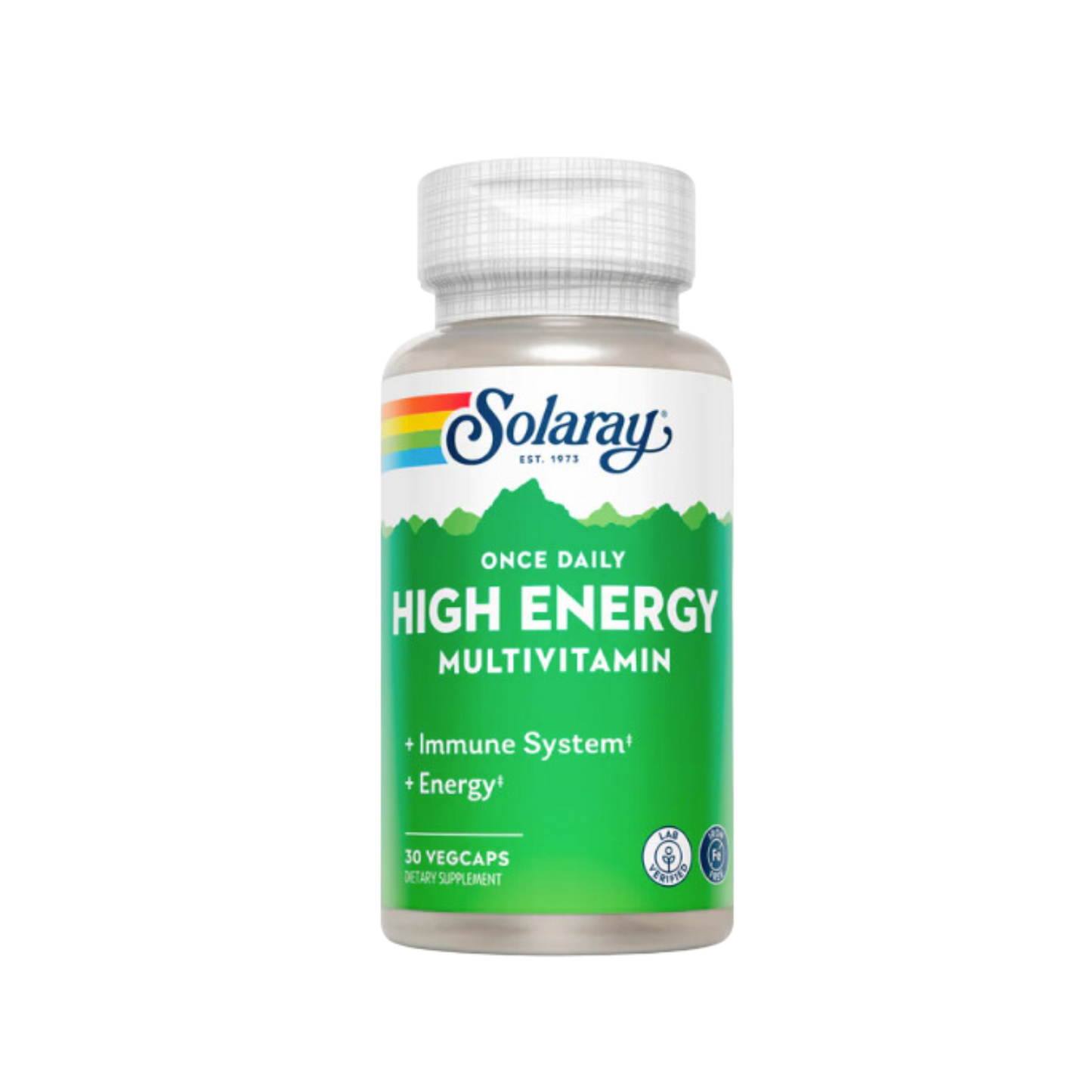 Solaray Once Daily High Energy Multivitamin - Iron-Free Capsules