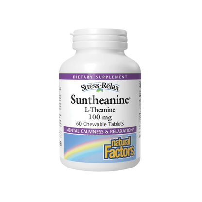 Natural Factors Suntheanine L-Theanine Chewable Tablets