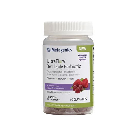Metagenics Ultraflora 3 in 1 Daily Probiotic Gummies
