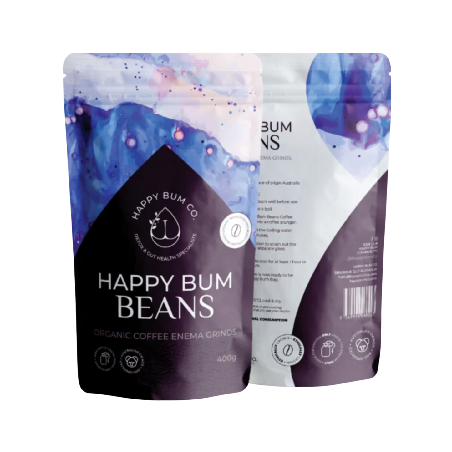 Happy Bum Organic Ground Enema Coffee Beans