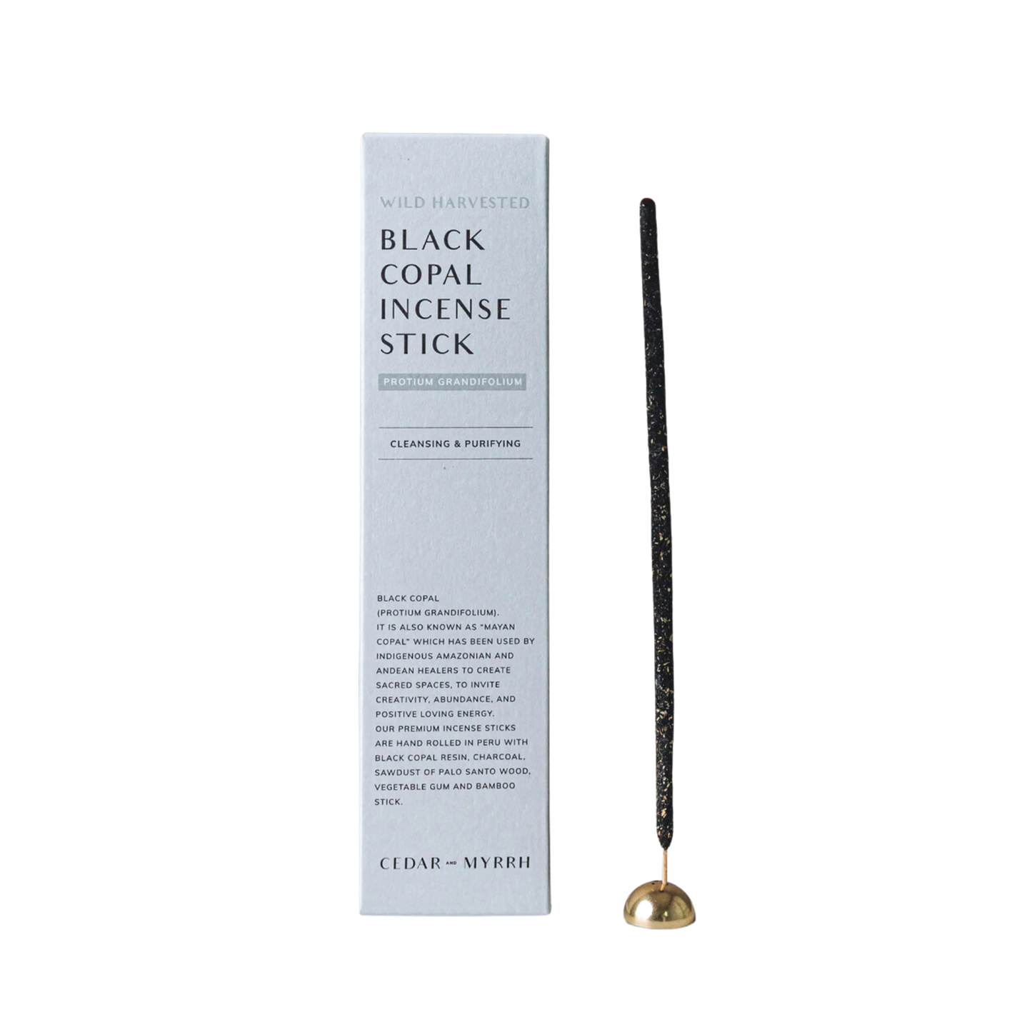 Cedar and Myrrh Black Copal Incense Sticks