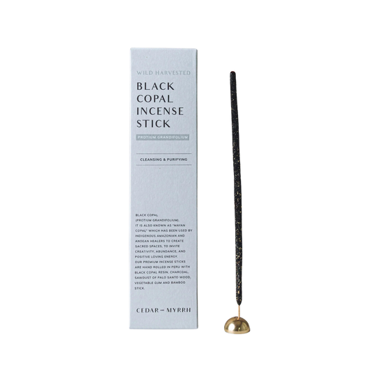 Cedar and Myrrh Black Copal Incense Sticks 1