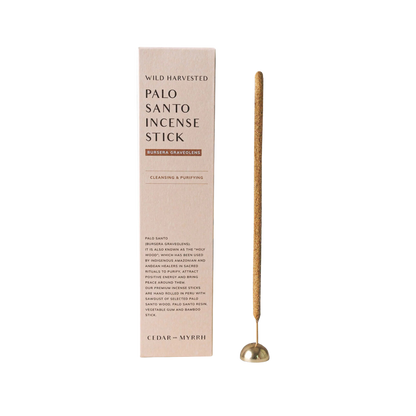 Cedar and Myrrh Palo Santo Incense Stick