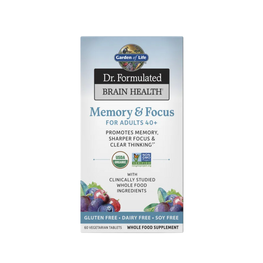 Garden Of Life Brain Health Memory and Focus for Adults 40+ Tablets 1