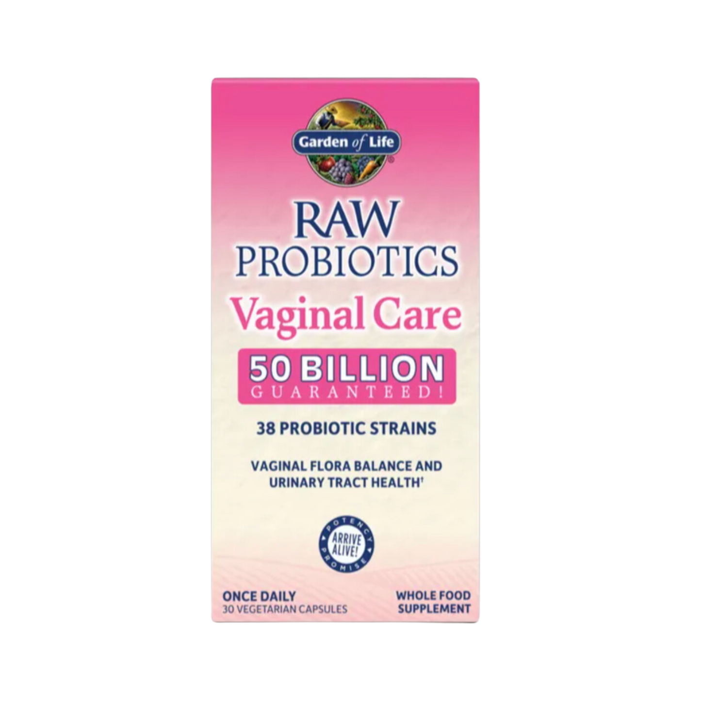 Garden Of Life Raw Probiotics Vaginal Care Capsules