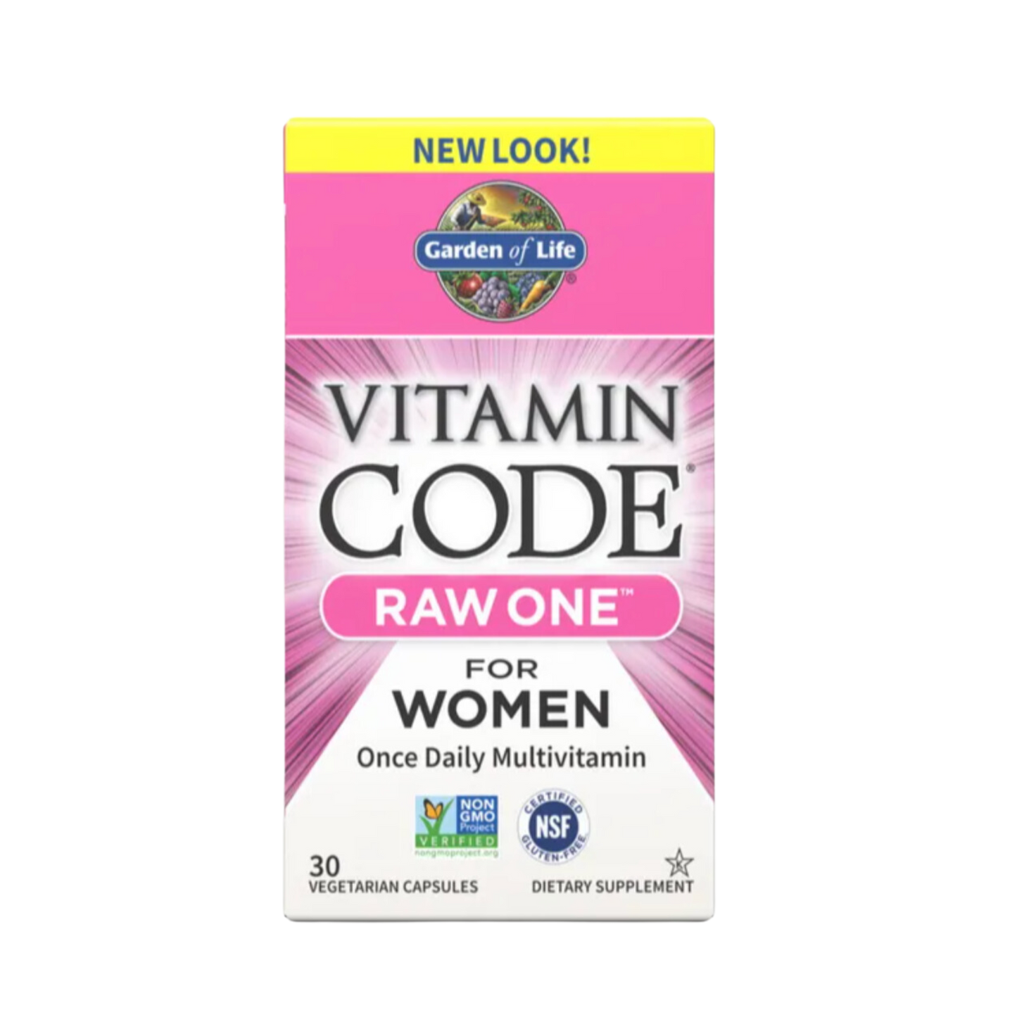 Garden Of Life Vitamin Code Multivitamin Raw One for Women Capsules