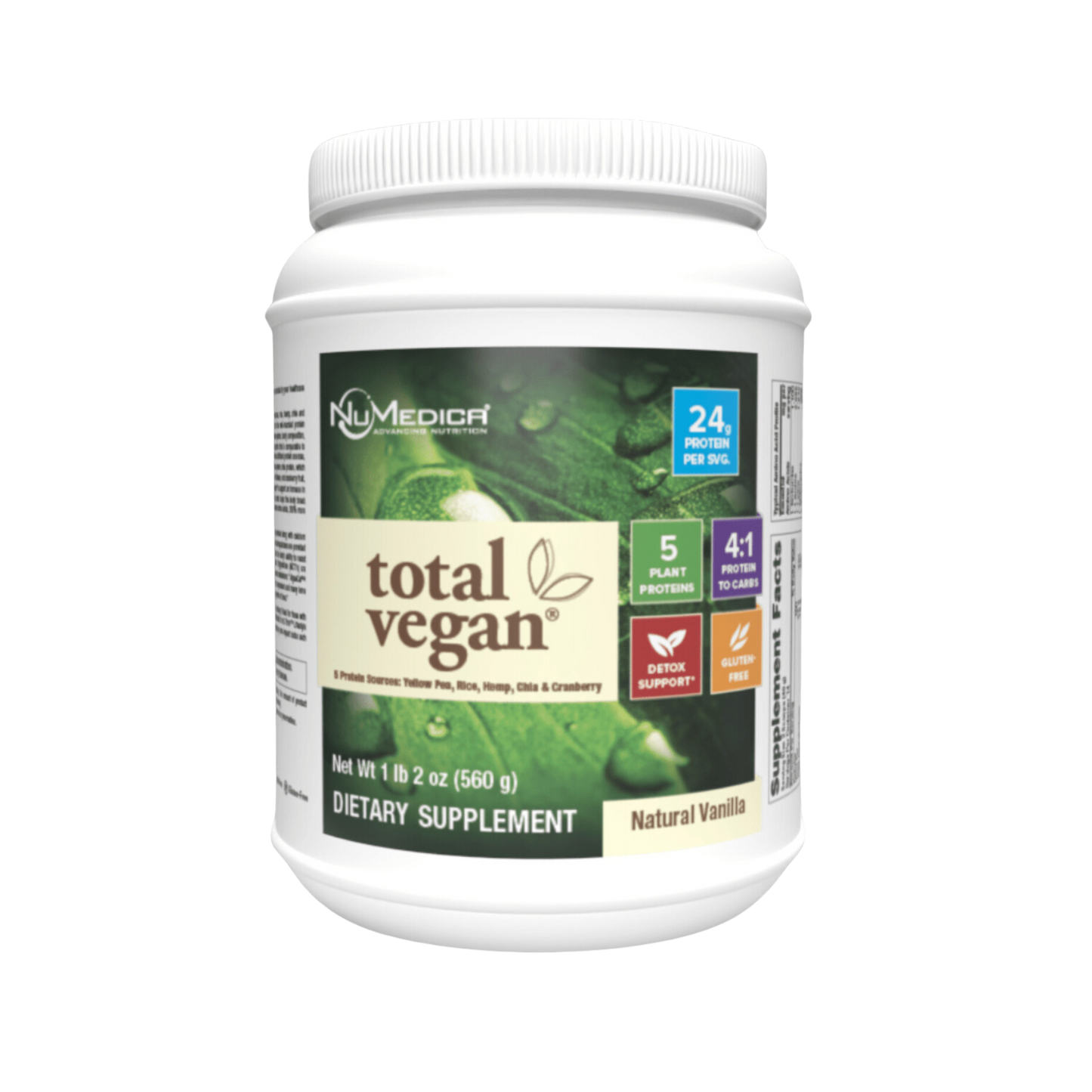 NuMedica Total Vegan Protein - Natural Vanilla