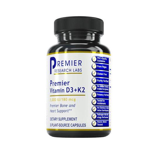 Premier Research Labs Premier Vitamin D3+K2 Capsules