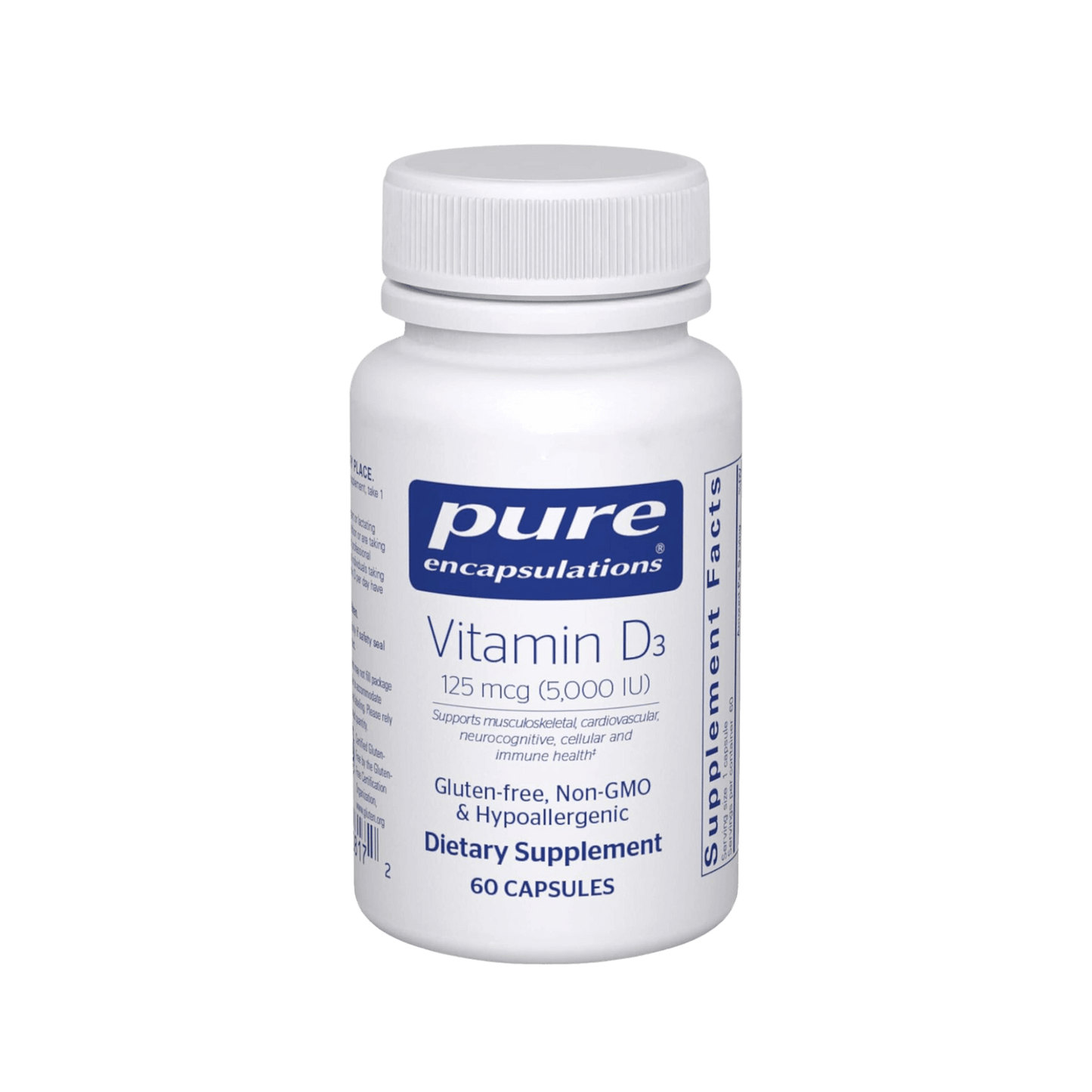 Pure Encapsulations Vitamin D3 125 mcg capsules