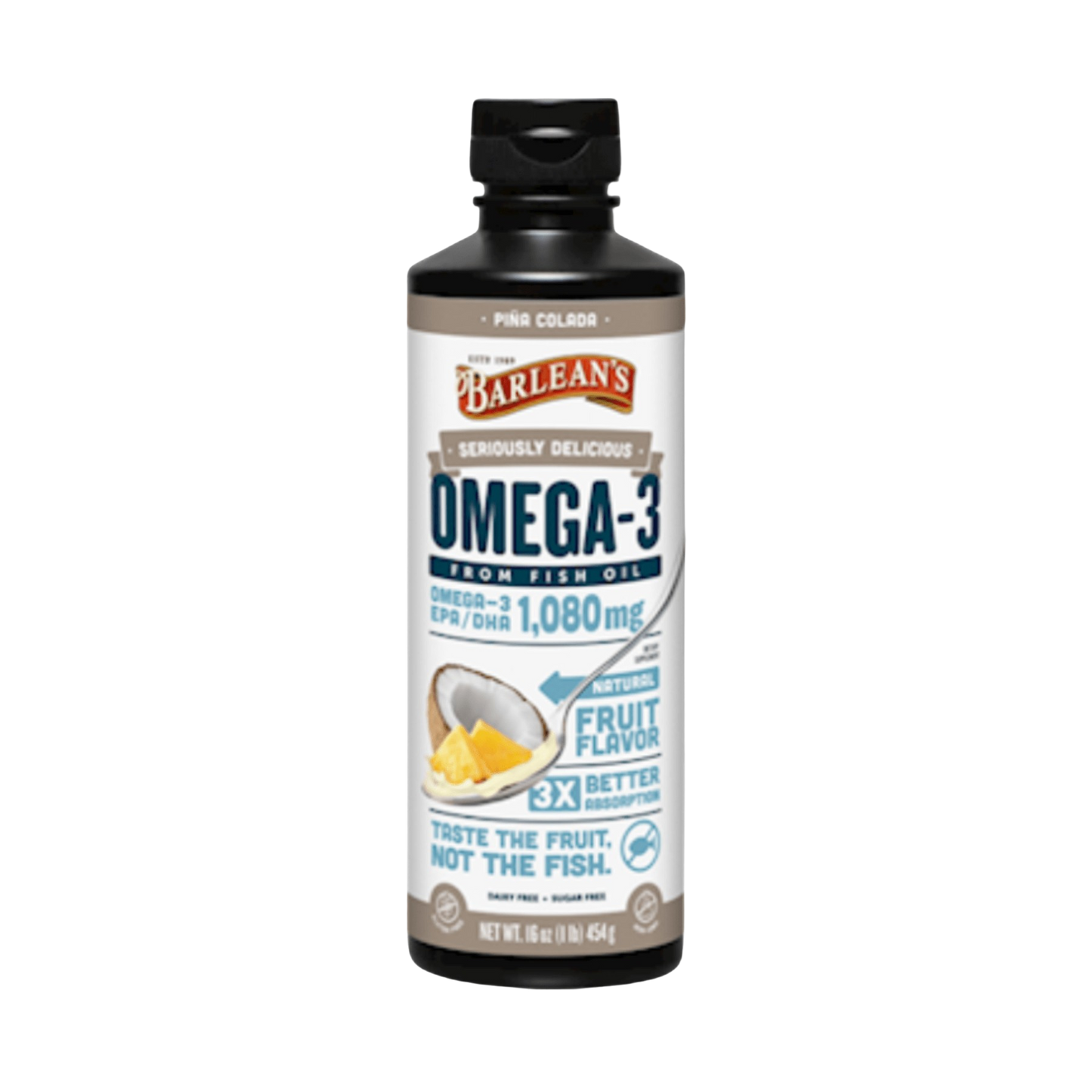 Barlean's Omega-3 Pina Colada Fish Oil