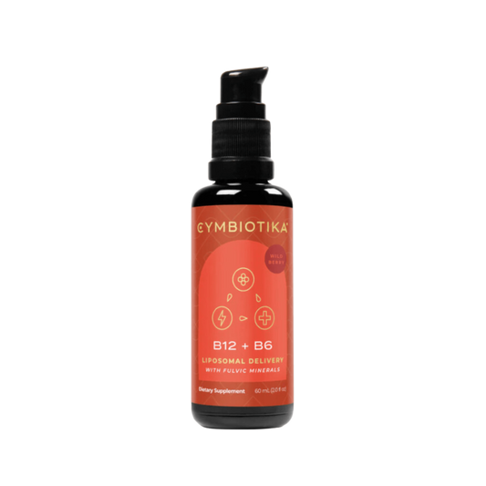 Cymbiotika B12 + B6 Liquid in black bottle