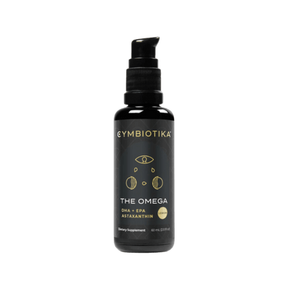 Cymbiotika The Omega Liquid in black bottle