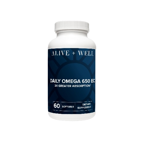 Alive and Well Daily Omega 650 EC Capsules