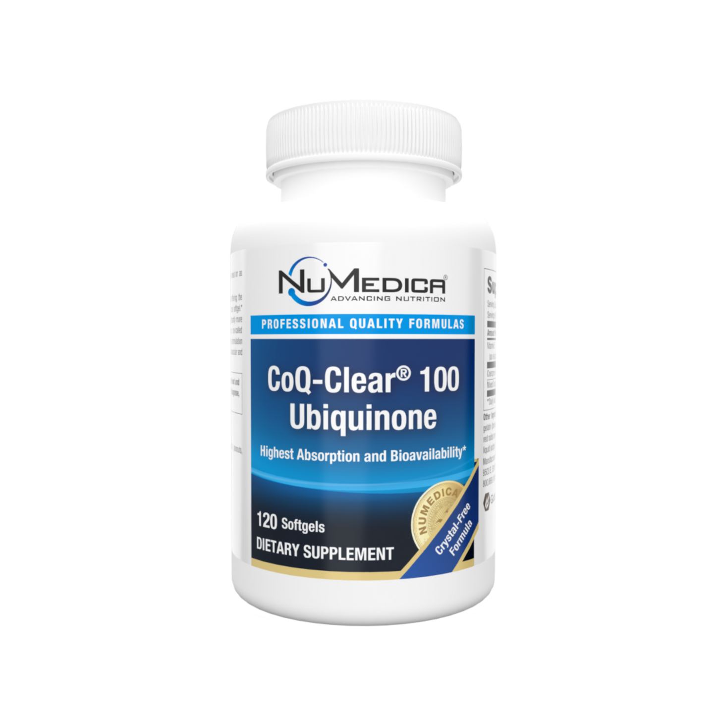 NuMedica CoQ-Clear 100 Ubiquinone Softgels