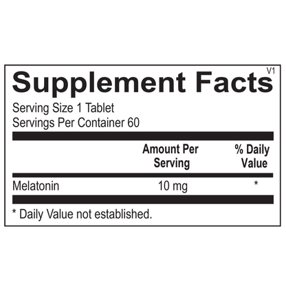 Orthomolecular Melatonin 10mg Tablets 2