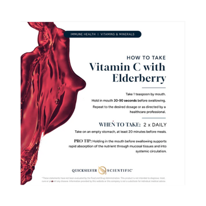 QuickSilver Liposomal Vitamin C + Elderberry Liquid 2