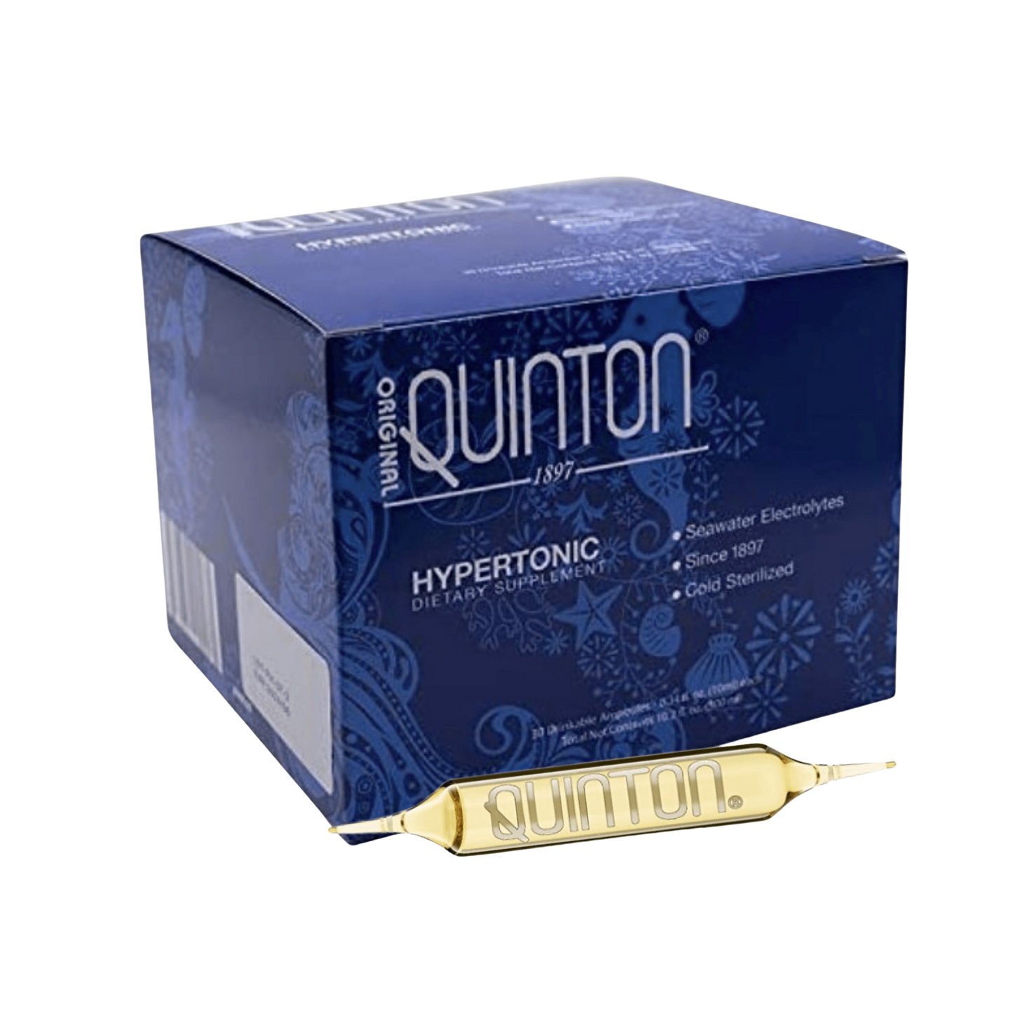Quicksilver Scientific Original Quinton Hypertonic 3.3 Ampoules 30 ct 