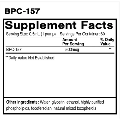 Quicksilver Liposomal Body Protection Compound Ingredients