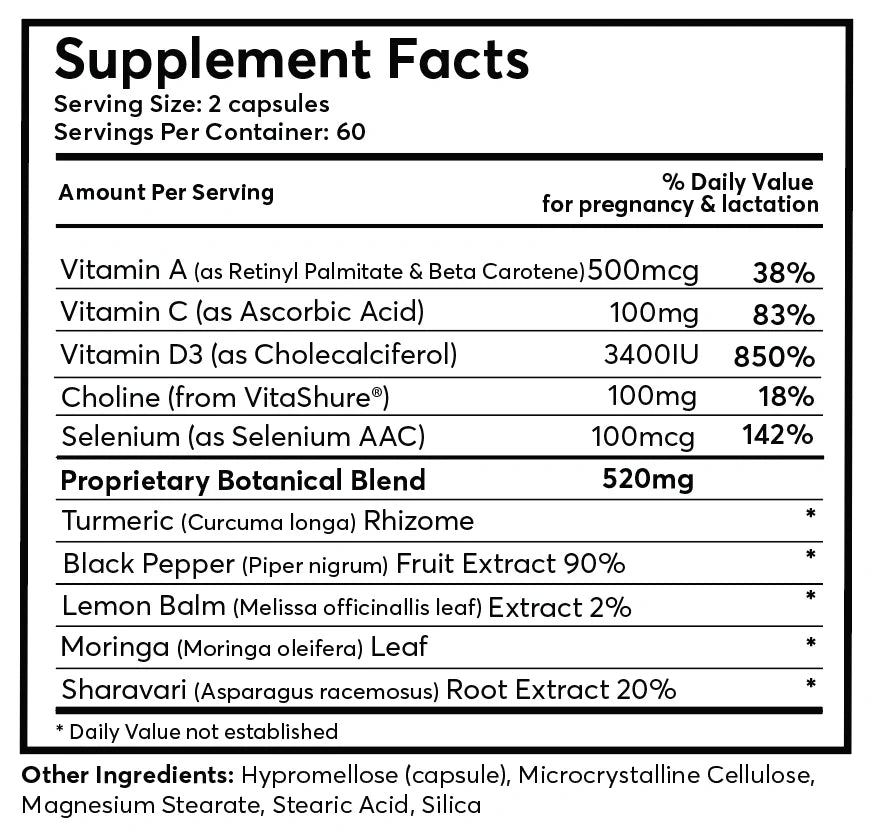 IAMNURTURED New Mama Postnatal capsules