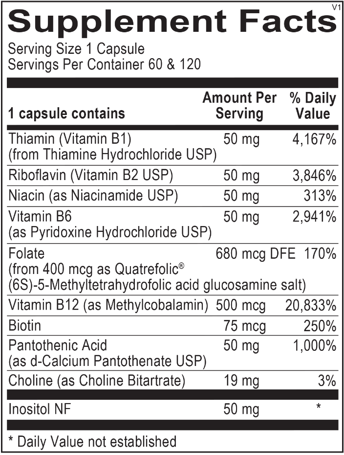OrthoMolecular Methyl B Complex Capsules 2