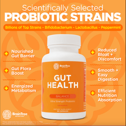 BrainTree Nutrition Gut Health Capsules