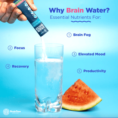 BrainTree Nutrition Brain Water Watermelon Electrolytes