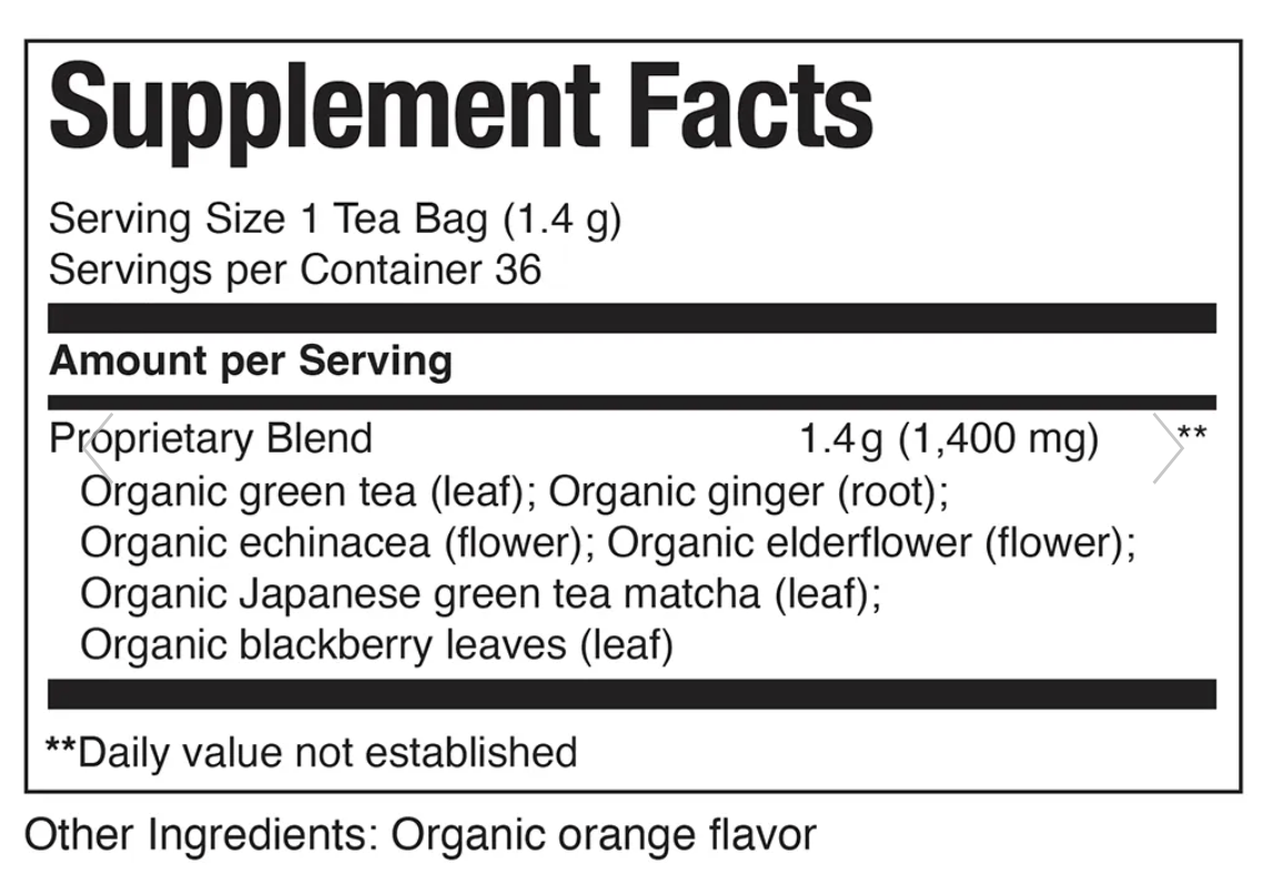 The Republic of Tea Organic Immunity SuperGreen Tea