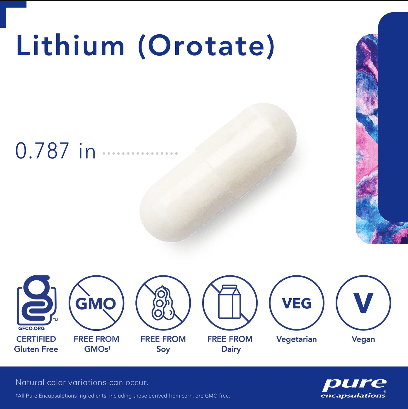 Pure Encapsulations Lithium Orotate Capsules