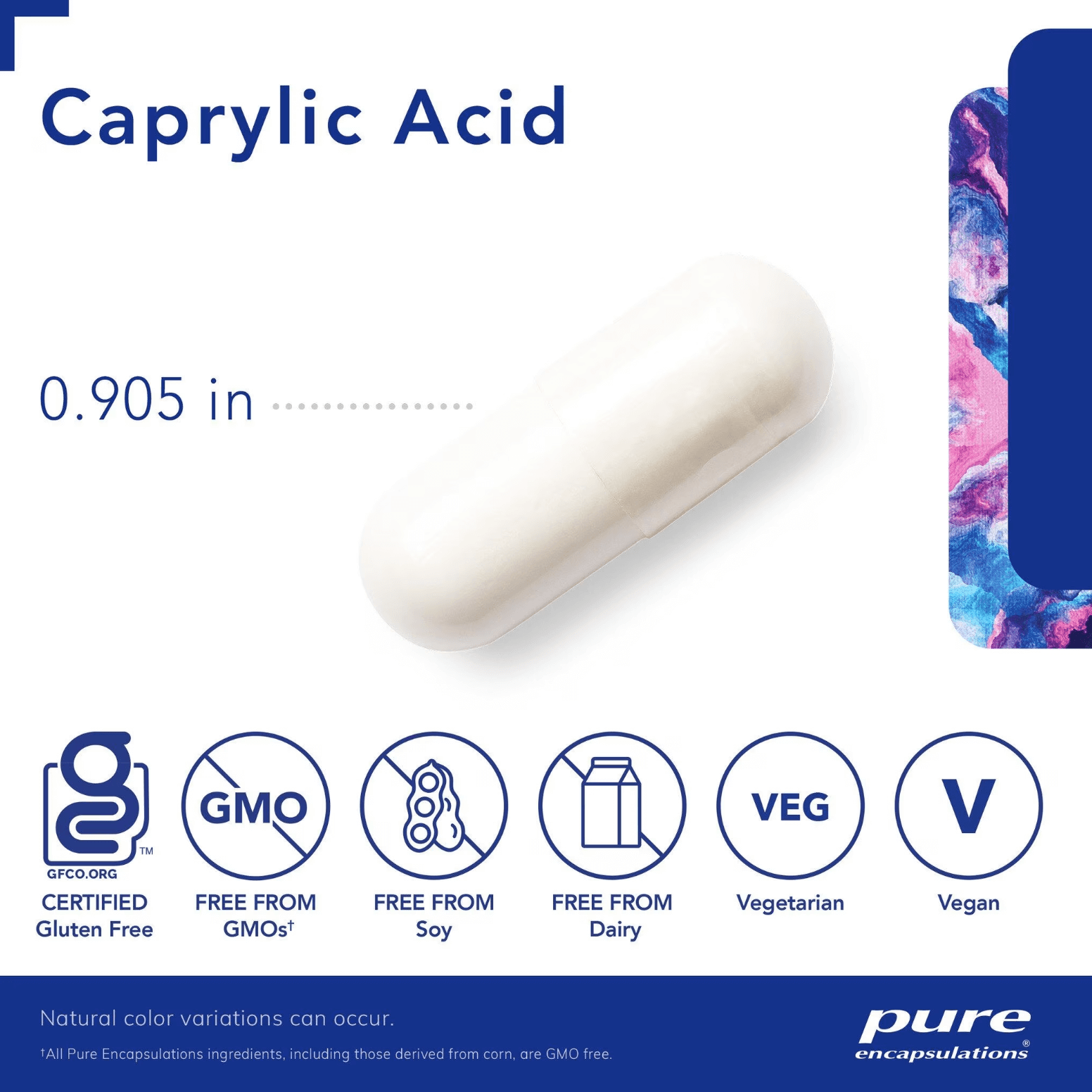Pure Encapsulations Caprylic Acid Capsules