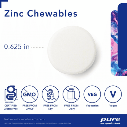 Pure Encapsulations Zinc Chewables