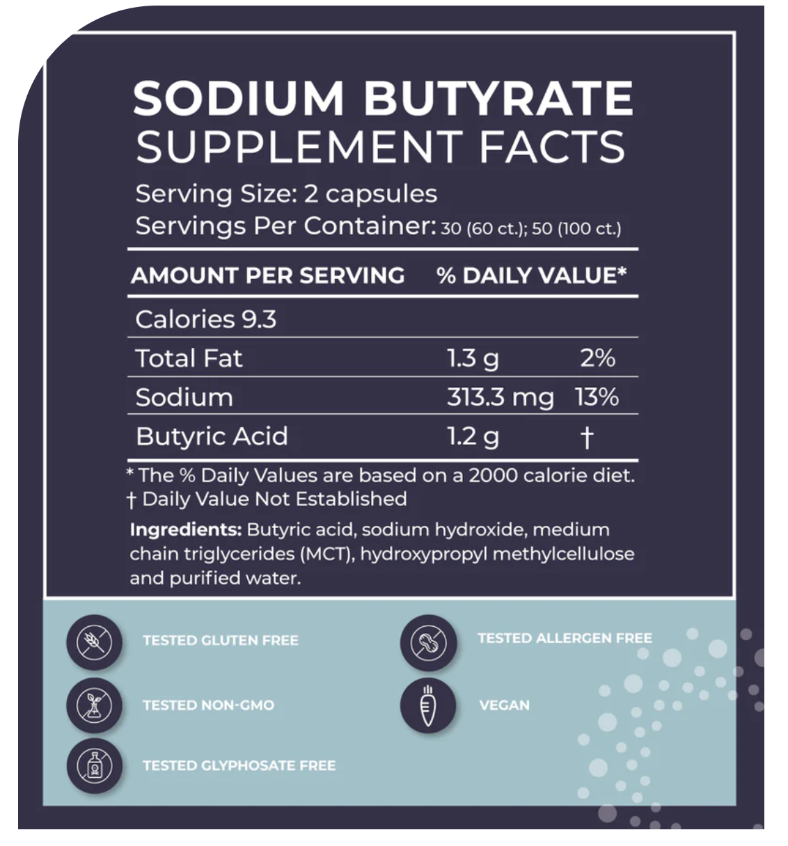 Bodybio Sodium Butyrate Capsules