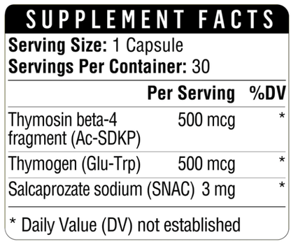 Healthgevity Thymosin Beta-4-Frag 500+ Capsules