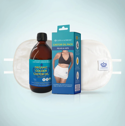 Queen of the Thrones Pelvic Pack and Castor Oil Bundle